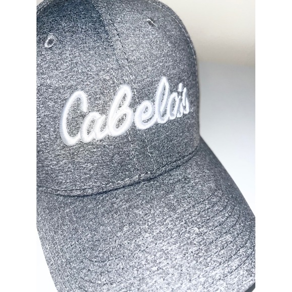 Cabelas Embroidered Logo Baseball Cap Dark Gray One Size Unisex - Picture 6 of 10